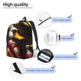 thumbnail image 3 of Rocae Noble Style Duck for Canvas College Laptop Backpack for Men Women-Medium, 3 of 5