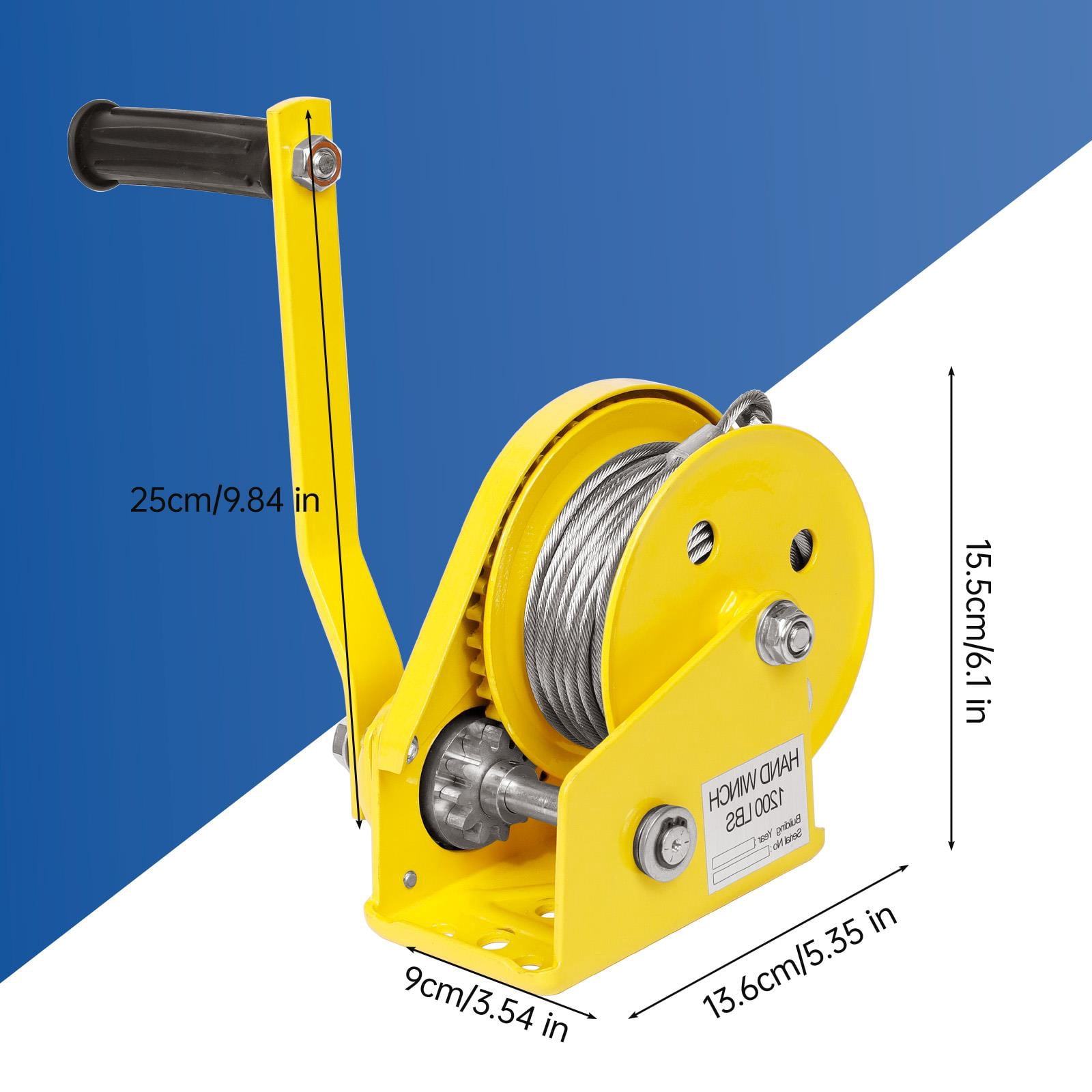 Heavy Duty Lifting Crane, AC Outdoor Fixed Frame, Thickened Steel, Orange 115cm, Safety Lock Design, 1200 lbs Capacity for Construction Work