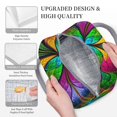 thumbnail image 3 of Easygdp Multicolored Beautiful Flower Bolsa de Almuerzo Insulada Grande, Forro de Aluminio, Diseño Espacioso, a Prueba de Fugas, Ideal para Trabajo, Picnics, Viajes y Actividades al Aire Libre, 3 of 6