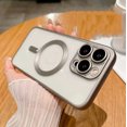 thumbnail image 2 of New Colorful Matte Natural Titanium Luxury Wireless Charging Magnetic Phone Case for iphone 15 pro max case, 2 of 5