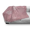 thumbnail image 3 of Rose Soft Flannel Fleece Throw Blanket, Dreamy Fantasy Spring Nature with Flourish Ornament and Flying Butterflies, Cozy Plush for Indoor and Outdoor Use, 60" x 80", Pale Rose Rose, by Ambesonne, 3 of 6