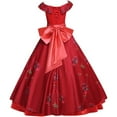 thumbnail image 4 of Princess Elena Elegant Red Women's Dress, 4 of 5