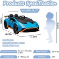 thumbnail image 6 of Ambifirner Ride On Car, 12V Electric Vehicle w/Remote Control,3 Speeds, LED Lights, Horn, Music, MP3, USB, Spring Suspension, 4 Wheeler for Boy Girl Gift, Electric Car for Kids, 6 of 7