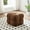 Brown Boucle, variant on Zesthouse 20.9″ Wide Boucle Ottoman, Modern Foot Stool, Square Upholstered Tufted Ottoman Coffee Table, Extra Seating for Living Room Bedroom, Green
