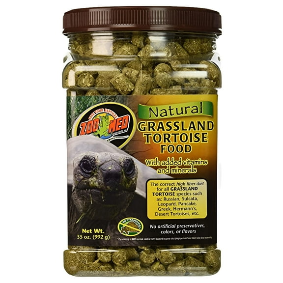 Zoo Med Natural Grassland Tortoise Food - 35 oz