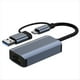 thumbnail image 1 of Adaptador Ethernet Gigabit USB Tipo-C para Transferencia de Datos de 1000 Mbps, RJ45, para Disco Duro Portátil, Consola de Juegos, 1 of 6
