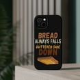 thumbnail image 4 of DistinctInk Tough Case for Apple iPhone 13 MINI (5.4" Screen), Compatible with MagSafe Charging - Bread Falls Buttered Side Down, 4 of 6