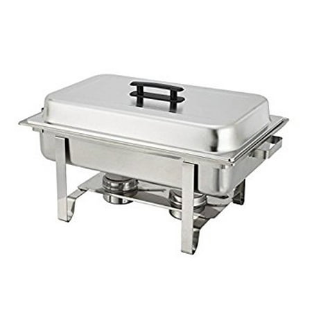 Oblong Roll Top Chafer ProstoWare PWR-751, 8-Quart Chafer, Stainless Steel Oblong Chafing Dish for Catering ()
