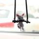 thumbnail image 2 of Lindo colgante creativo para coche, colgante de gato en rama, lindo gato trepador para espejo retrovisor de coche, colgante para espejo retrovisor, 2 of 5