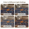 thumbnail image 7 of ODIKA 8'x10' Washable Area Rug Star Emblem With Vintage Sports Pennant Border Design Refined for King Size Bedroom Under Bed, Master Suite, Non-Shedding, Easy Care, 7 of 7