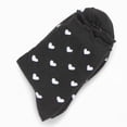 thumbnail image 6 of Women's Ankle Socks with Allover Heart Print and Soft Ribbed Cuff Trim - Multicolored-3, 6 of 7