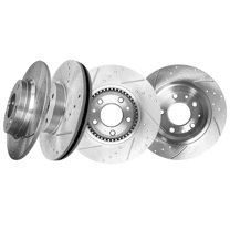 Set of 4 Front 299mm-Rear 280mm Drilled Slotted Brake Disc Rotors For 2006 2007 Mazda 6