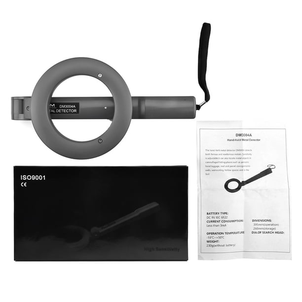 Detector de metales portátil plegable de mano, de alta precisión, pequeño detector de seguridad para exteriores