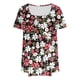 thumbnail image 4 of Fiudx Camisas para Mujer Mujer Moda Casual Manga Corta Suelta Camiseta Blusa Tops, 4 of 4