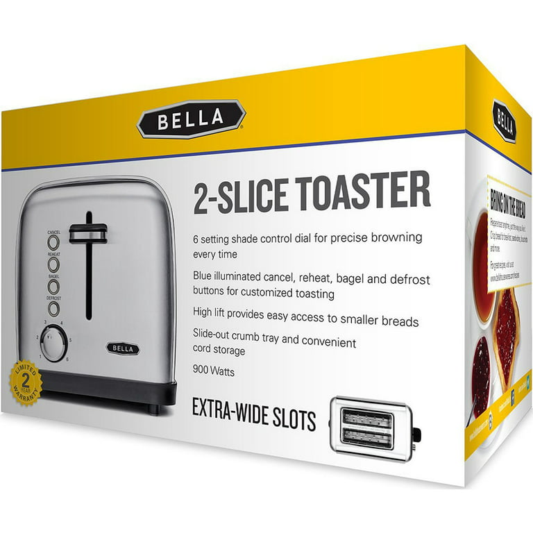 Bella Classics 2-Slice Stainless Steel (Silver) Toaster