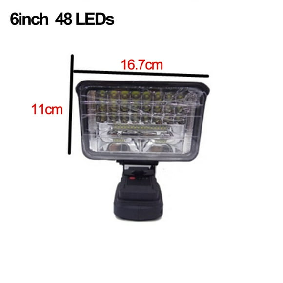 Lefu Cordless Work Light for bosch 18V battery Flashlight Job Site Lighting