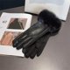 thumbnail image 4 of 4. Guantes de invierno para mujer para clima frío, piel sintética y puño de piel sintética suave, accesorio de fiesta con forro térmico, 4 of 4