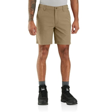 Carhartt Men's Big & Tall Rugged Flex Relaxed Fit 8in Canvas Work Short, Dark Khaki, 48