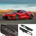 thumbnail image 6 of TINKI Real Carbon Fiber Window Lift Switch Cover Compatible with Chevrolet Corvette C8 2020-2023, Window Lift Switch Panel Decoration Frame Trim Cover, 6 of 14