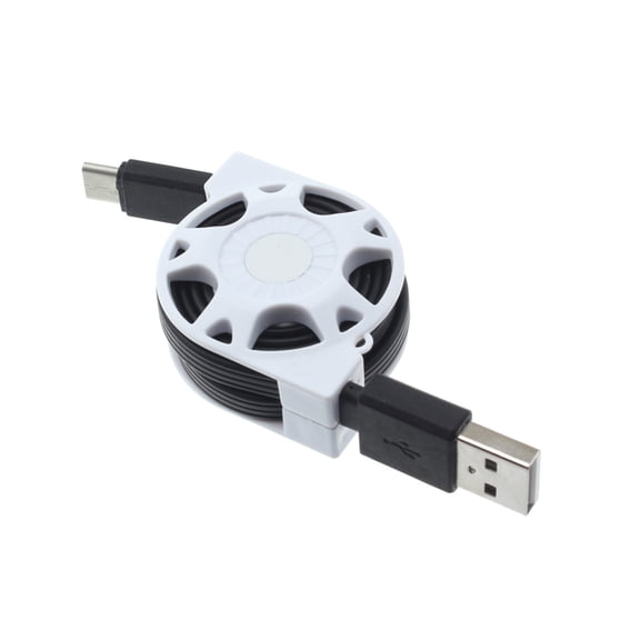 Type-C Retractable USB Cable for Coolpad Legacy - Charger Power Cord USB-C Wire Sync A7G