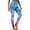 Mermaid Scales Print Blue Violet Gradient, variant on SEANATIVE Buttery Soft Leggings for Women Polka Dot Green, XS