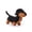 Black, variant on Apricot Lamb Henry Dachshund Dog Stuffed Animals for Kids 13.4 Inches