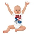 thumbnail image 3 of Puerto Rico Nuyorican Proud Borinquen Romper Boys or Girls Infant Baby Brisco Brands 12M, 3 of 6