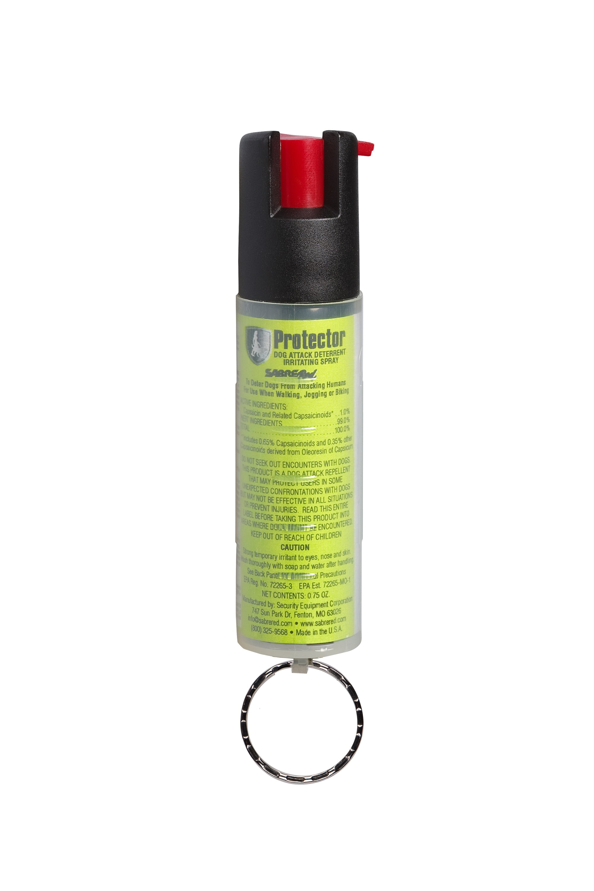 SABRE Dog Spray Protector Dog Deterrent with Keychain ? Maximum