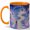 Orange, variant on Cloud Door Stairway 11oz Ceramic Mug, Dreamy Moon Portal Art