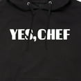 thumbnail image 3 of Instant Message - Yes Chef Diner Font - Men's Pullover Hooded Fleece Sweatshirt, 3 of 6
