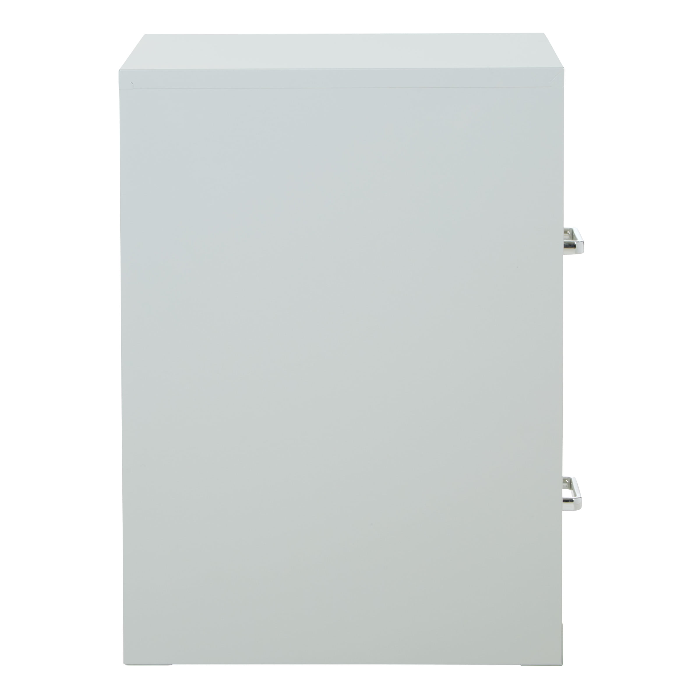 2 Drawer Locking Metal File Cabinet in Gray