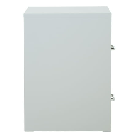 OSP Home Furnishings - 2 Drawer Locking Metal File Cabinet - Gray