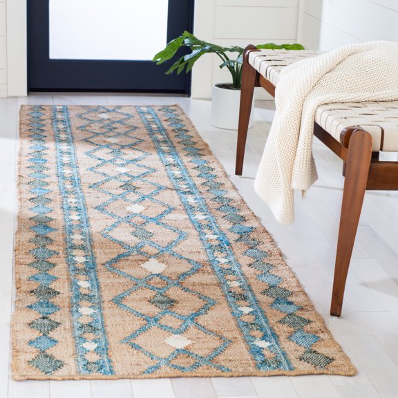 Safavieh Kilim Kodey Tribal Runner Rug, Natural/Blue, 2'3" x 9'