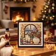 thumbnail image 5 of IPEWLEX Christmas Theme Full Round Drill Diamond Art Kit for Wall Decor & Holiday Gift, Vintage Holiday Patterns with Layered Visual Effect, Easy for Beginners, Includes Tools & Extra Beads, 5 of 6