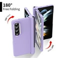 thumbnail image 6 of SaniMore for Samsung Galaxy Z Fold 4 7.6" 2022 Case, Hinge Protcetion Tempered Glass Screen Protector Anti-fall Anti-slip Lightweigh Folding Case for Samsung Galaxy Z Fold 4 5G, Purple, 6 of 6