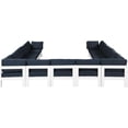 thumbnail image 3 of Meridian Furniture Nizuc Sectionnel Modulaire de Patio Extérieur Bleu Marine, 3 of 8