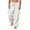 White, variant on Lmueinov Mens Plus Size Cargo Pants Workout Quick Dry Drawstring Straight Leg Joggers Casual Hiking Pants with Multi Pockets XS-4XL