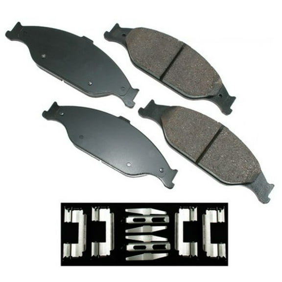 Akebono PRO-ACT Ultra-Premium Brake Pad Set, Ceramic Fits select: 1999-2004 FORD MUSTANG