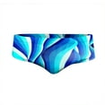thumbnail image 5 of kamemir Men's Speedo Mens Summer Stretch Swimming Briefs 3D Printed Elastic Band(Dark Blue,XL), 5 of 5