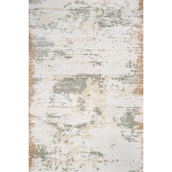 Cream Abstract Area Rugs for Living Room Washable Rugs Boho Moroccan Area Rug Soft Neutral Geometric Bohemian Carpet Distressed Indoor Rug for Bedroom Dining Room Office Foldable Nonslip Rug