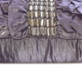 thumbnail image 4 of The HomeCentric Cushion Covers Purple Decorative Throw Pillow Covers Pack of 2 16x16 inch (40x40 cm) Satin Throw Pillows Couch Solid Color Ruffles Crystals Modern Pillow Covers - Diamonds N Dreams, 4 of 4
