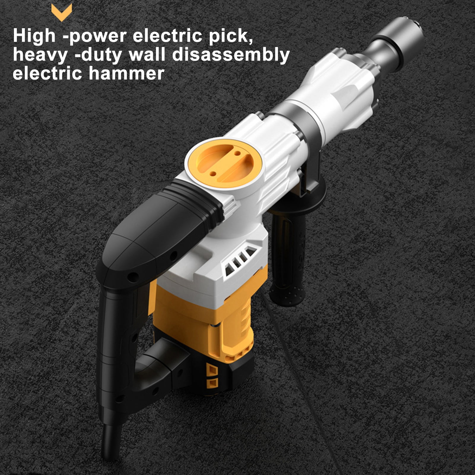 WETS Demolition Jack Hammers, 1200W Concrete Breaker Electric Hammer Drills with Chisel Bit for Trenching, Chipping, Breaking Holes