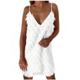 thumbnail image 1 of Robe d'Été pour Femmes Aguichant Mode Femmes Été Décontracté Solide Col en V Camisoles Sans Manches Mini Robe d'Été Mini Robe d'Été pour Femmes Robe d'Été pour Femmes avec Manches Robe d'Été Aguichant pour Femmes, 1 of 8
