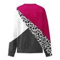 thumbnail image 4 of 2023 Chandail en Molleton Mode pour Femmes 50 % de Réduction Liquidation Col Rond Mode Décontractée Manches Longues Imprimé Chandail en Molleton Haut Blouse, 4 of 5