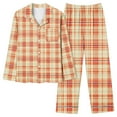 thumbnail image 2 of Wancir Ensemble de Pyjamas de Noël 2 Pcs pour Femmes, Chemises à Manches Longues avec Nœud Mignon, Pantalons, Ensembles de Pjs Graphiques, Confitures de Noël, 2 of 5