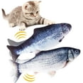 thumbnail image 1 of Juguete eléctrico de pez para gato (2 piezas), juguete de pez con hierba gatera, juguete de pez para gato con movimiento eléctrico, pez de simulación (paquete de 2), 1 of 5
