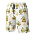 thumbnail image 4 of Logiee Lovely Avocado Print Mens Swim Trunks Quick Dry Board Shorts,Breathable Hawaii Beach Shorts Swimwear Bathing Suits-3X-Large, 4 of 6
