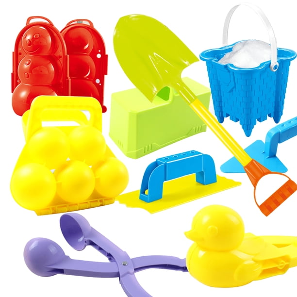 Kit De Juguetes De Nieve Fabricante De Bolas De Nieve Juguetes De Bolas De Nieve Para Niños Juegos De Nieve Al Aire Libre De Invierno Peleas De Bolas De Nieve 9 Uds. Vogacara OD014134-00