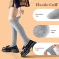thumbnail image 3 of Socks Women, Long Winter Thigh High Boot Scrunch Socks, Warm Soft Slouchy Socks for Women Size 5-11, 3 of 7