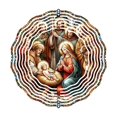 thumbnail image 2 of Ganfancp Campanas de Viento Giratorias de Navidad de La Cristiandad Que Cuelgan Campanas de Viento Giratorias de Navidad de La Cristiandad para El Patio y El Jardín Regalo Único Que Hace Girar Las Ca, 2 of 7
